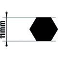 Adaptateur d'axe pour motorisation j4 11mm hexagonal