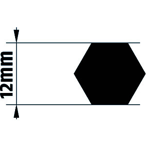 Adaptateur d'axe pour motorisation j4 12mm hexagonal