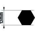 Adaptateur d'axe pour motorisation j4 12mm hexagonal