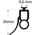 Profile caoutchouc pour cellules optique (50m)
