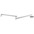 Axovia multipro - platine de fixation portail bras acier (gris)