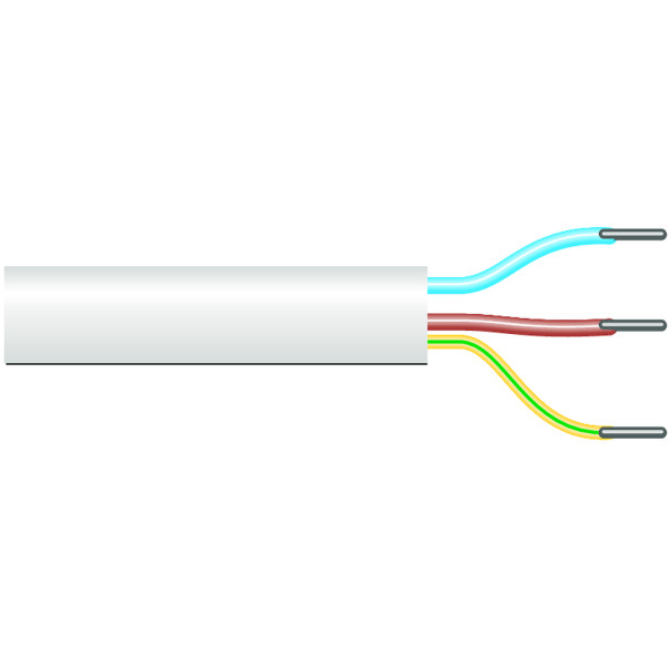 Câble électrique 0,75mm², 3 cond, 50m