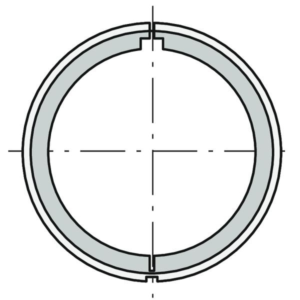 Couronne diamètre 40 pour tube diamètre 40x1,5