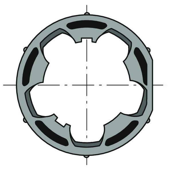 Roue clippage dur d50 x10