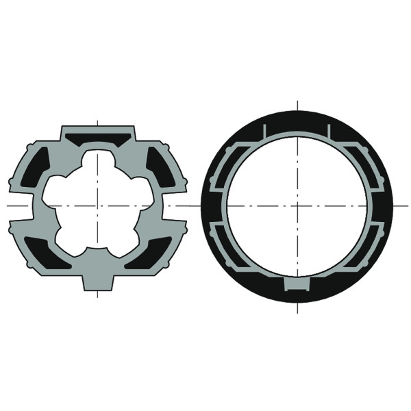 Roue+couronne d50 - zf64 recentre