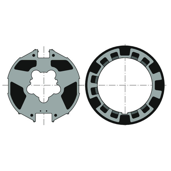 Adapt. roue+couronne lt60 imbac d85