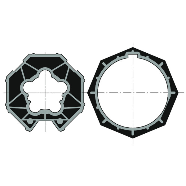 Roue+couronne lt60 - sw70 / octo 70