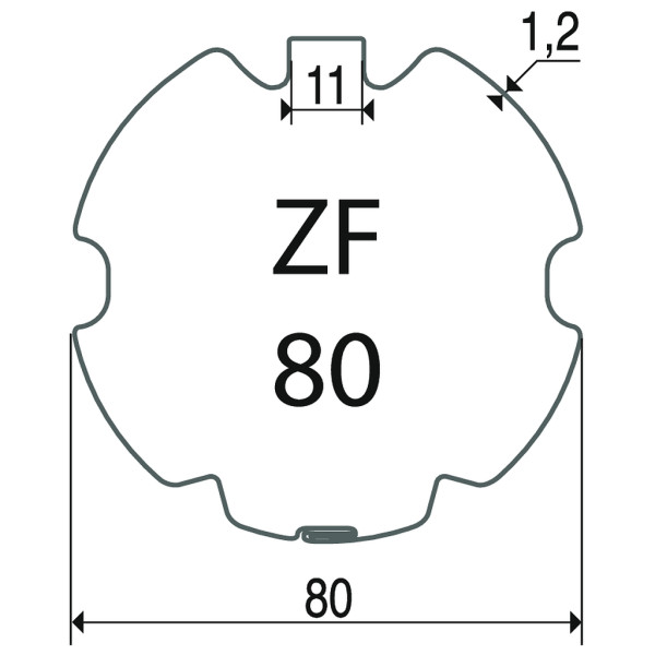 Roue+couronne lt60 - zf80 x1