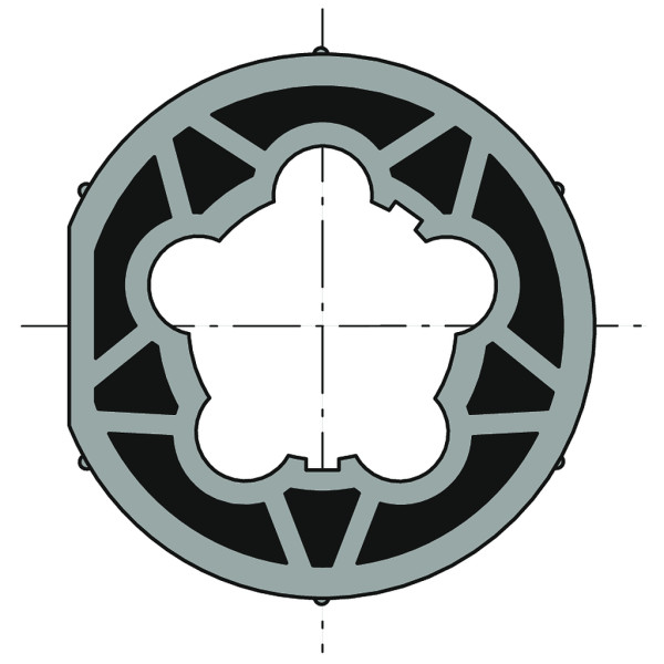 Roue d60 tube d63x1.5 clip faible