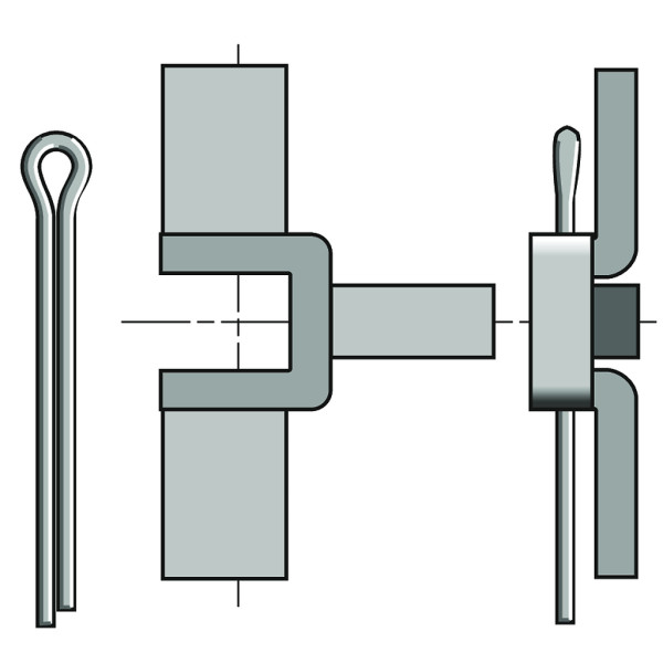 Support étrier en t pour motorisation ls 40 