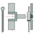 Support étrier en t pour motorisation ls 40 