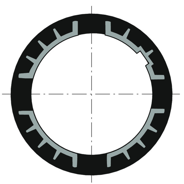 Couronne ø60 tube dohner 78gp