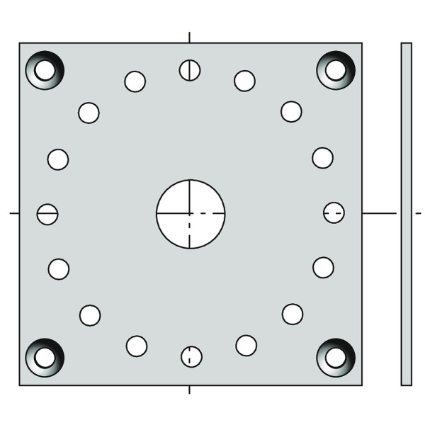 Plaque 100x100 csi/dmi