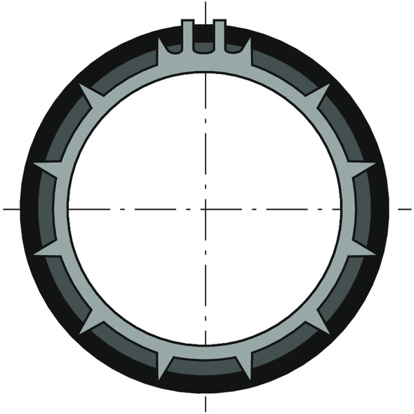 Couronne ø50 tube diam63x1,5