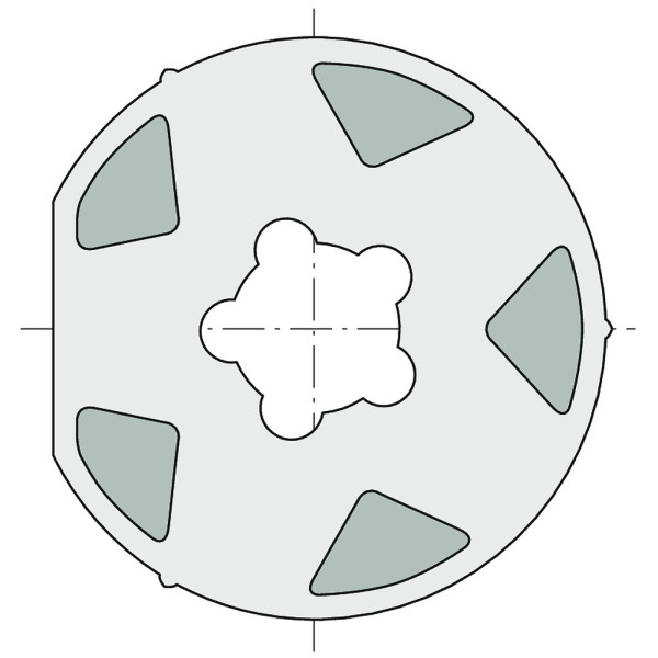 Roue lt60 tube octo ø102x2,5