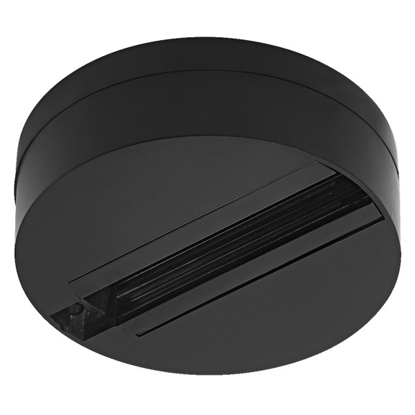 Tracklight round base noir