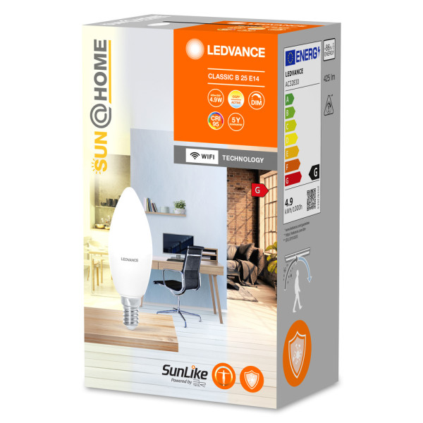 Ledvance smart+ hcl wf b40 230v tw e14     