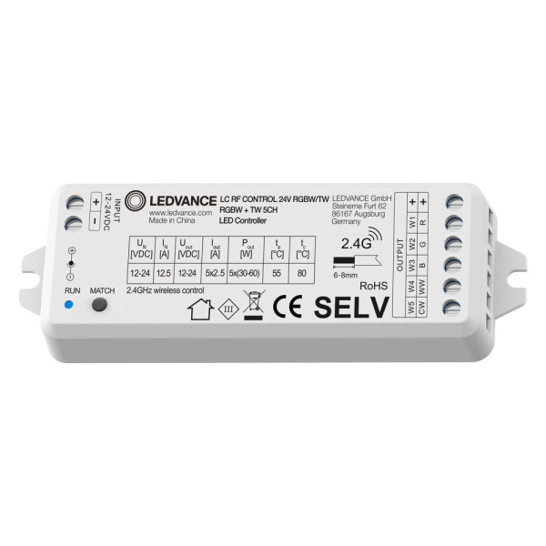 Controleur rgbw / tw multicanal 12-24v 2.4ghz