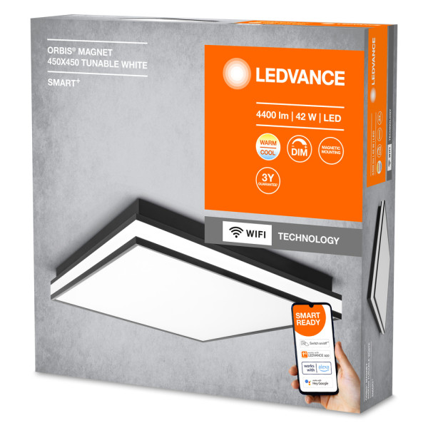 Ledvance smart+ wf orbismagnet 450x450tw bk