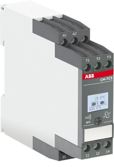 Cm-tcs.011p temp. monitoring relays lcd+nfc. -200..+850°c - 24-240vac/dc