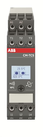 Cm-tcs.011p temp. monitoring relays lcd+nfc. -200..+850°c - 24-240vac/dc