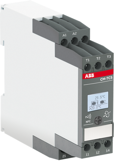 Cm-tcs.011s temp. monitoring relays lcd+nfc. -200..+850°c - 24-240vac/dc