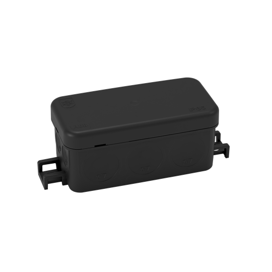 Ap45m-boîte compacte dérivation ip65 eco solutions-h105xl43xp40mm-noir-gwt 650°c