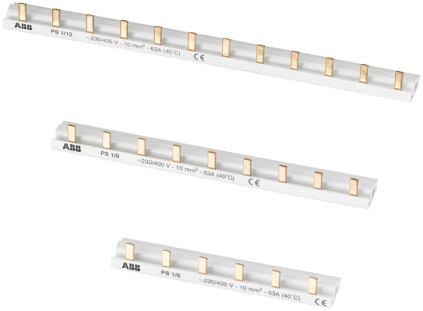 Ps1/38nt - peigne 1p - 38 pôles - 57 modules - 63a - 690v max-pour s2c-nt