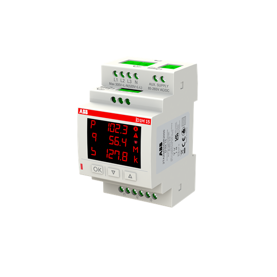 D1m 15 centrale de mesures modulaire montage sur rail ( led )