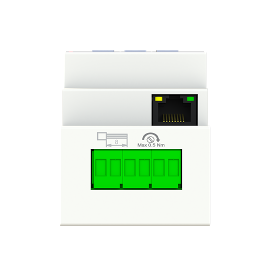 D1m 20 centrale de mesures modulaire montage sur rail modbus tcp ( lcd )