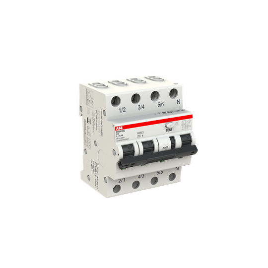 Disj. diff. 3p+n (droite) 6a 10ka cbe c 100ma type apr immunisé