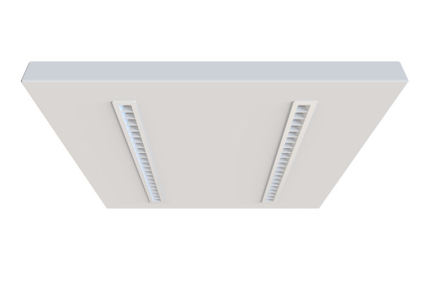 Luminaires encastrés opticlip terra 600 2l 26w 3300lm 840