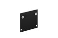 Rail lytespan encastré trimless platine terminale supérieure +vis noir 9004/tr-b