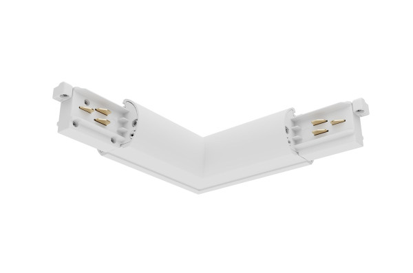 Lytespan rail en section ronde alimentation en l intérieur blanc 9011-st15/w