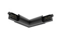 Lytespan rail en section ronde alimentation en l intérieur noir 9011-st15/b