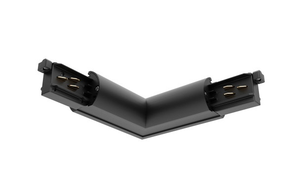 Lytespan rail en section ronde alimentation en l extérieure noir 9012-st15/b