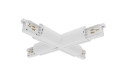 Lytespan rail en section ronde alimentation en x blanc 9017-st15/w