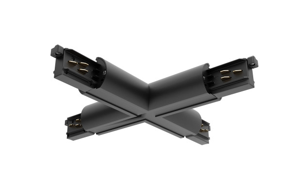 Lytespan rail en section ronde alimentation en x noir 9017-st15/b