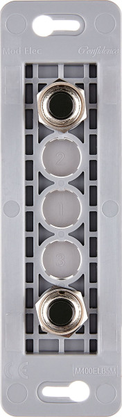 Mécanisme étroit long Noir 2 poussoirs PUSH ø8 éloignés (072-044G)