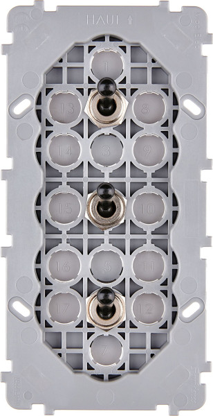 Mécanisme Noir double verticale 3 va et vient alignes (072-203G)