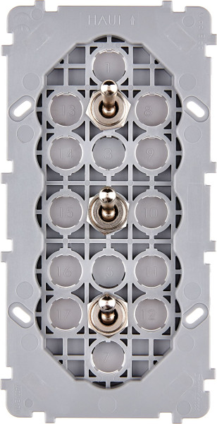 Mécanisme Acier double verticale 3 va et vient alignes (073-203G)