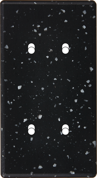 Façade Hikari terrazzo noir double verticale 2 basculeurs 2 basculeurs (154-486)