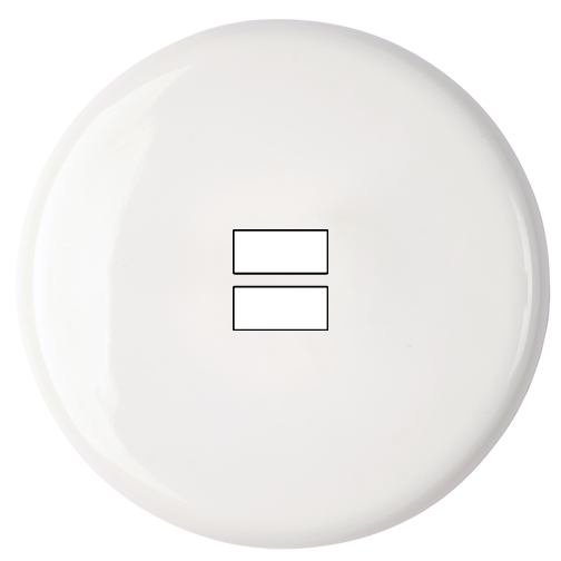 Façade iris by modelec en porcelaine blanche simple poste chargeur double usb