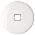 Façade iris by modelec en porcelaine blanche simple poste chargeur double usb