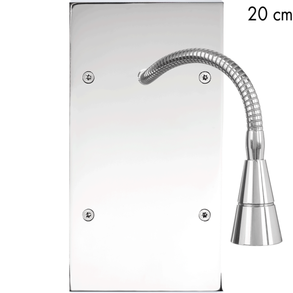 Façade Confidence Laiton  Chrome double verticale Liseuse 20 (231-415)