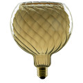 Led floating globe 150 twisted, ampoule led, gris fumée, e27, phase, 6 w, 1900 k