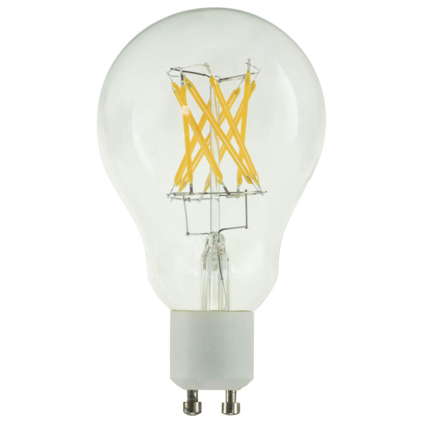 Led a60 crossed filament, source led, gu10, phase, 6,5 w, 2200 k