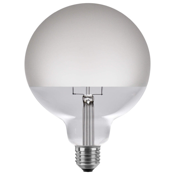 Led globe 125 half moon, ampoule led, e27, phase, 7 w, 2700 k