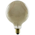 Led globe 125 2x slanting soft curve, ampoule led, fumée, e27, 6 w, 1900 k