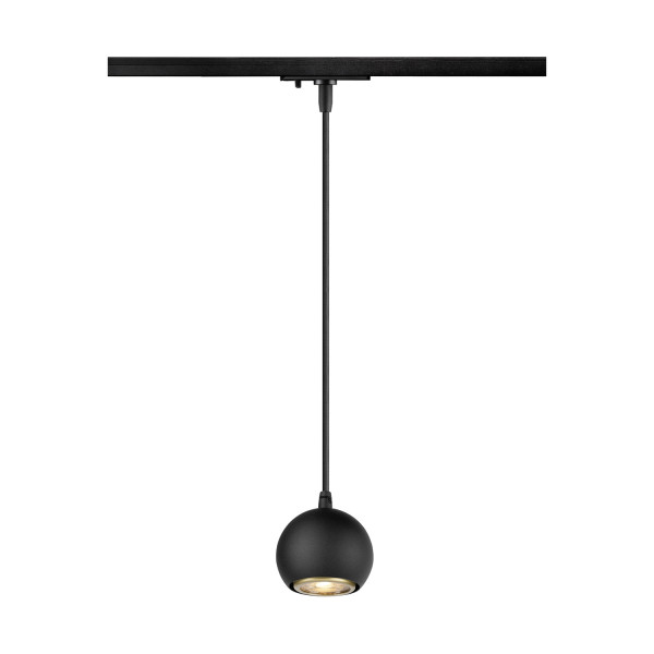 Light eye® 90, suspension, gu10, longueur susp. 150 cm, 1x max. 6 w, noir mat